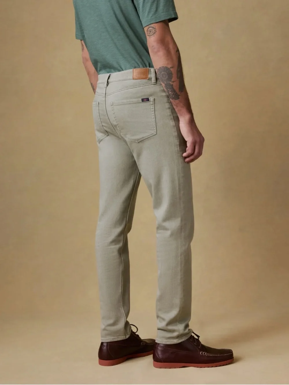 Faherty men’s Stretch Terry 5-Pocket Pant Coastal Sage green size 36x28 jeans